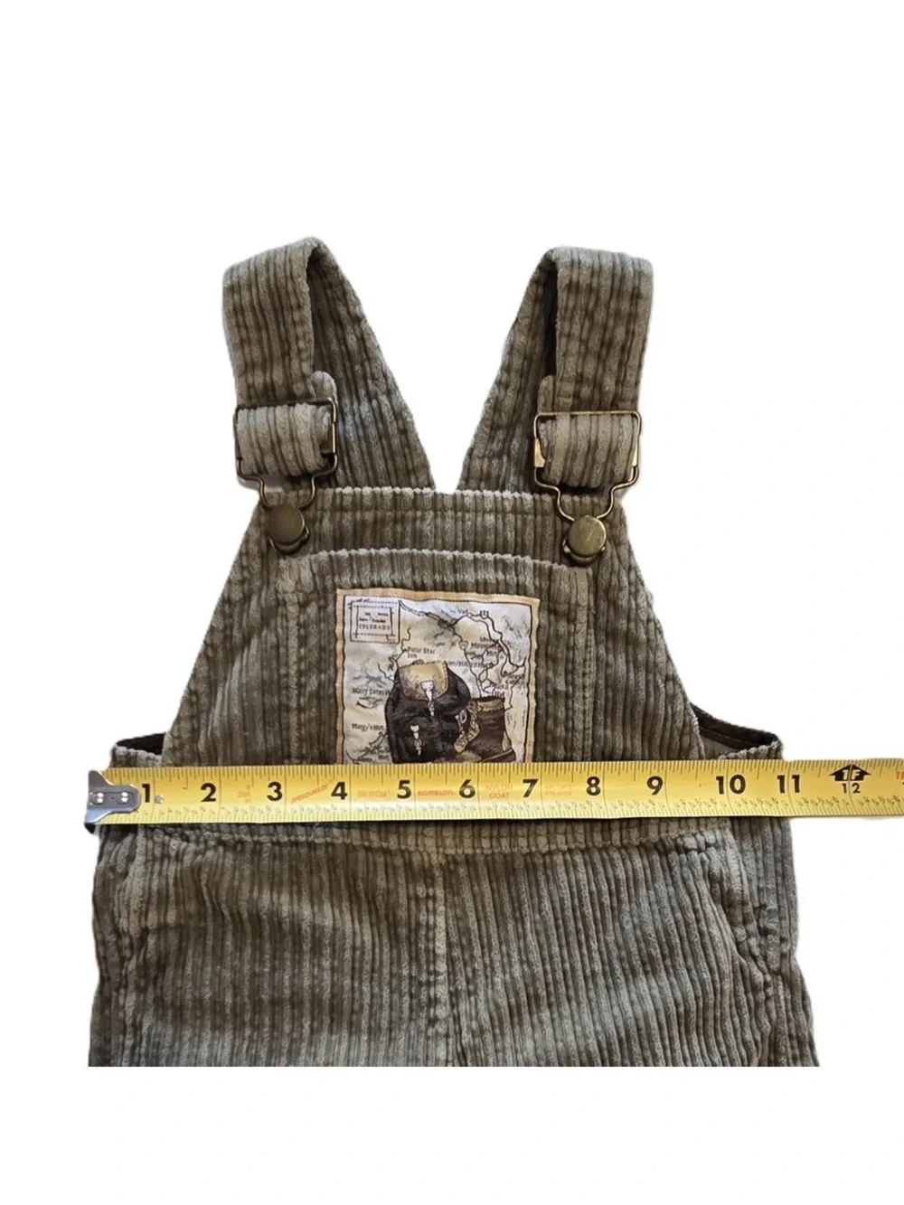 Vintage Oshkosh B’Gosh Green Corduroy Colorado Hiking Overalls